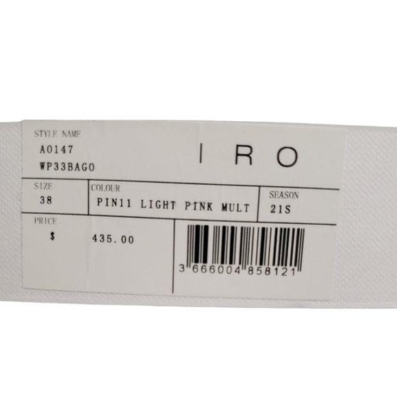 NWT IRO Bago Printed V Neck Mini Dress Size 38 / M - Picture 4 of 11